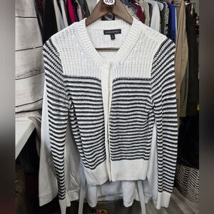 Banana Republic Striped Button up Sweater